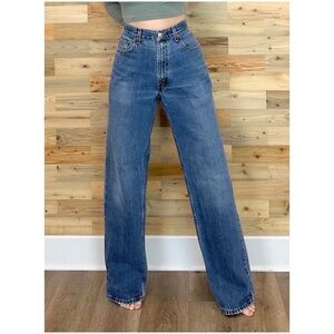 Levi’s 550 Women’s Sz 24 VTG High Rise Relaxed Jeans 90s Tapered USA Made Denim